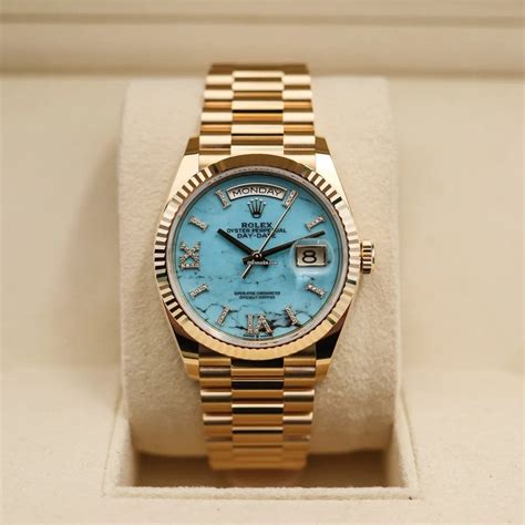 rolex turquoise dial 36|Rolex day date 36 turquoise.